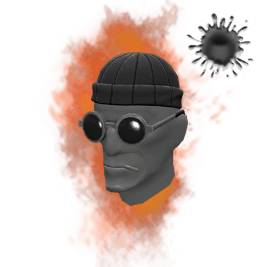Burning Flames Cleaner's Cap