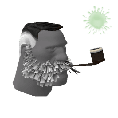 Lord Cockswain's Novelty Mutton Chops and Pipe