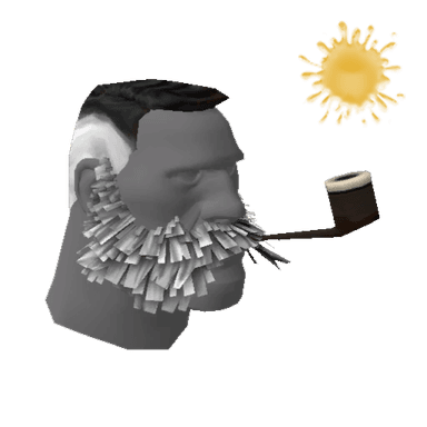 Strange Lord Cockswain's Novelty Mutton Chops and Pipe