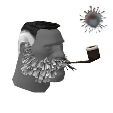 Strange Lord Cockswain's Novelty Mutton Chops and Pipe