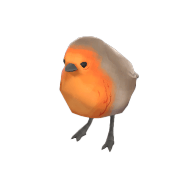 Strange Red Army Robin